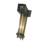 2.54mm Pitch Box Header Connector Straight PBT Black , Add Plastic ROHS 12P
