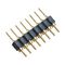 Straight type 8P  WCON PCB 2.54mm Round Pin Connector  With PPS plastic black color ROHS