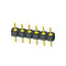 Straight type 8P  WCON PCB 2.54mm Round Pin Connector  With PPS plastic black color ROHS